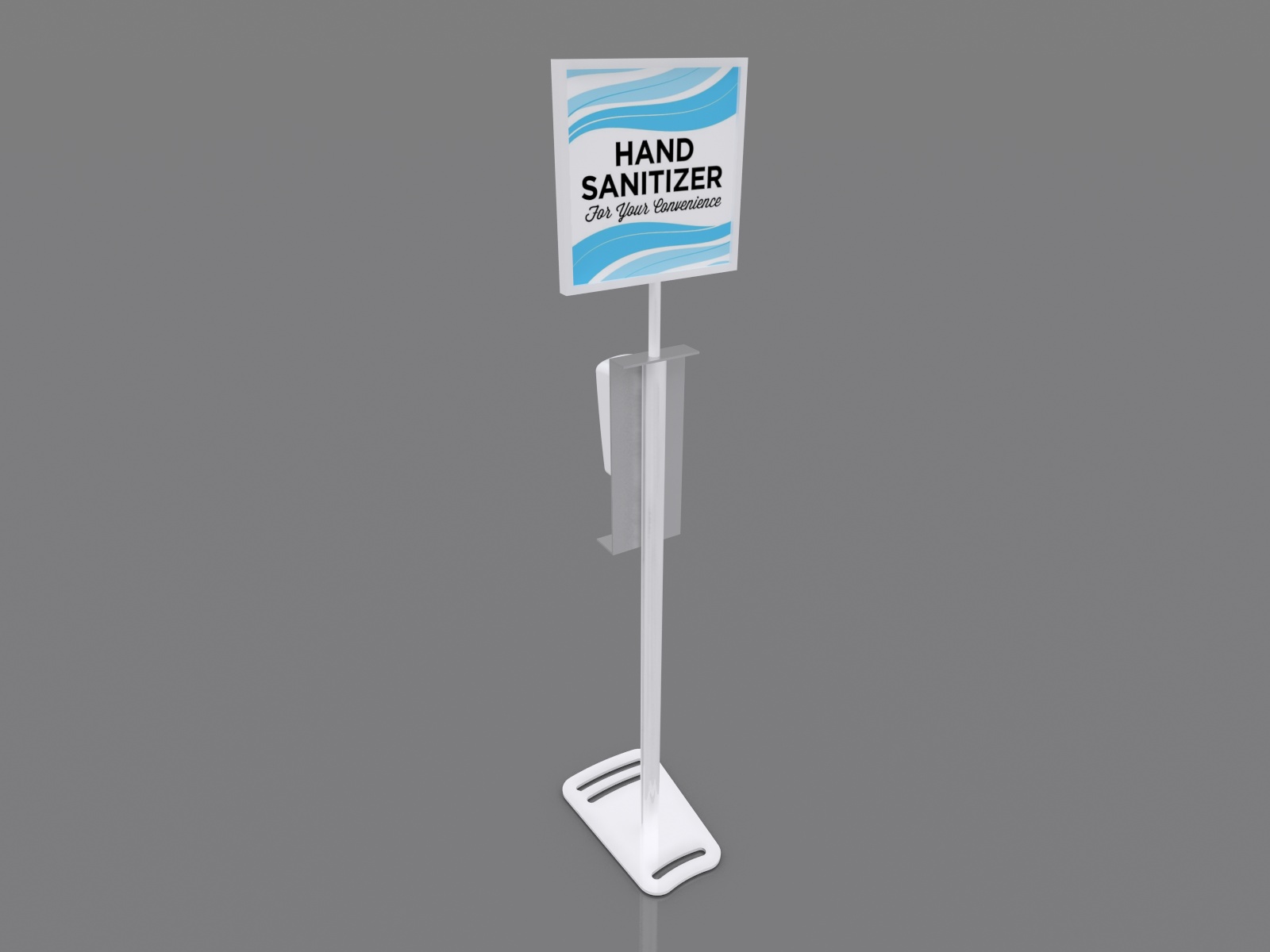 MOD-9002 Hand Sanitizer Stand with Graphic Option -- Image 4